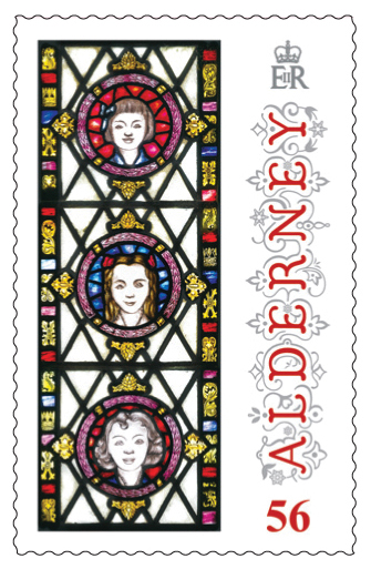 56p Stamp Anne French Stained Glass Windows